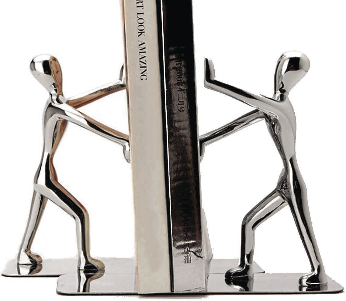 Fasmov Stainless-Steel Man Bookends